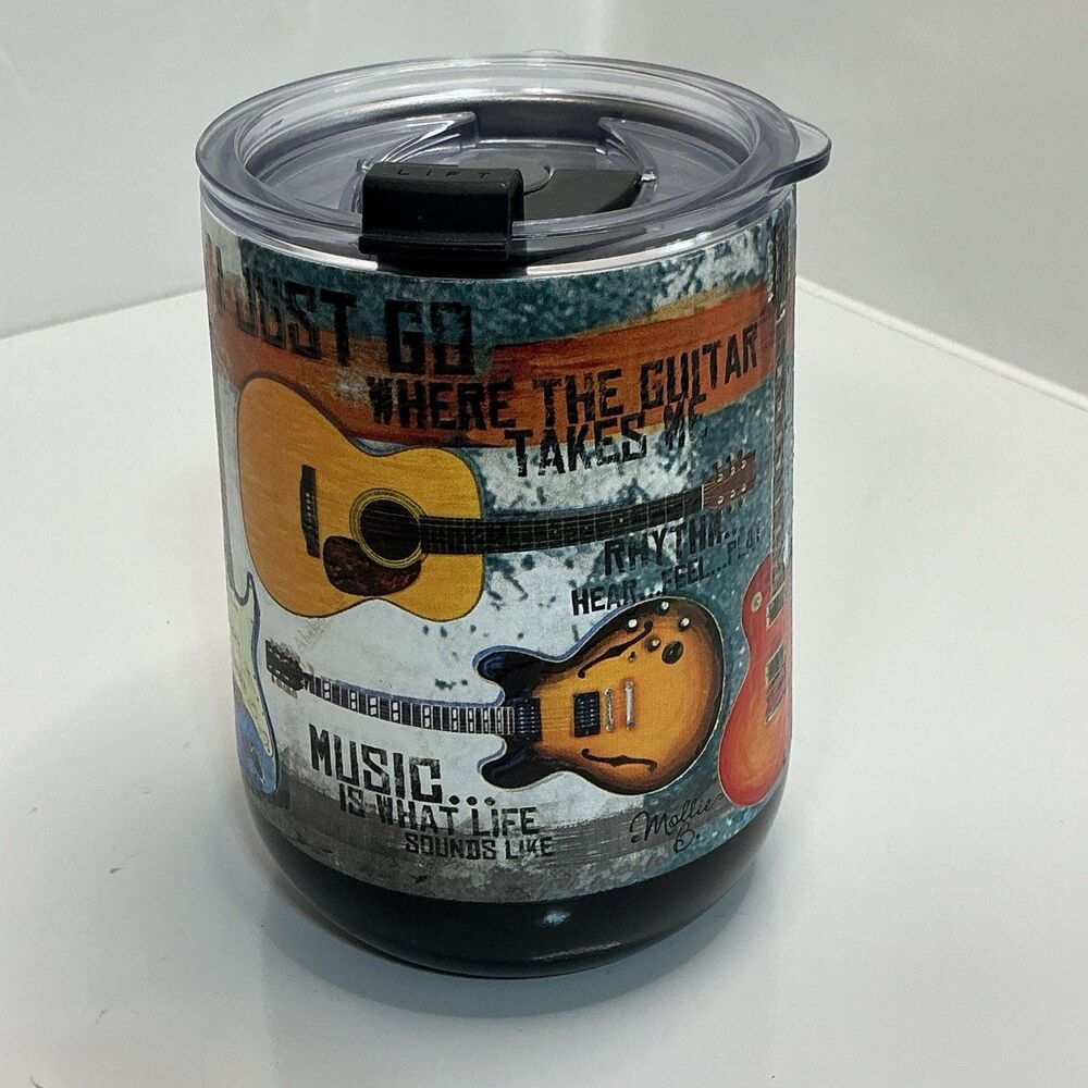 Indigo Falls Mollie B Guitar Music 18 oz Stainless Steel Insulated Tumbler